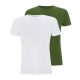 Bamboe T-shirts groen en wit
