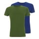 Bamboe T-shirts groen en blauw