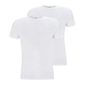 Bamboe T-shirts wit 2 stuks
